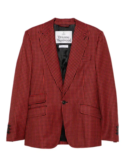 Vivienne Westwood gingham-check single-breasted blazer