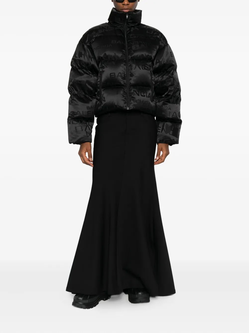 Balenciaga logo-print quilted puffer jacket | Down Jackets | Image 2