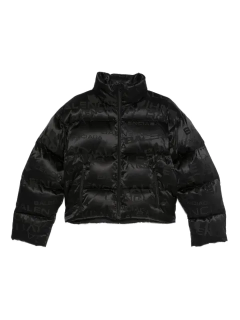Balenciaga logo-print quilted puffer jacket