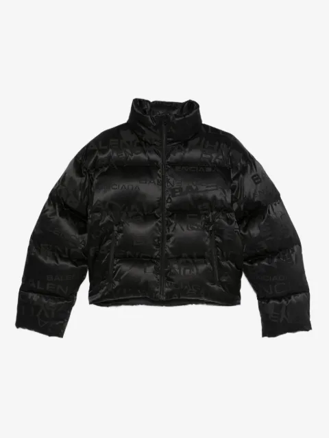 Balenciaga plumífero con logo estampado