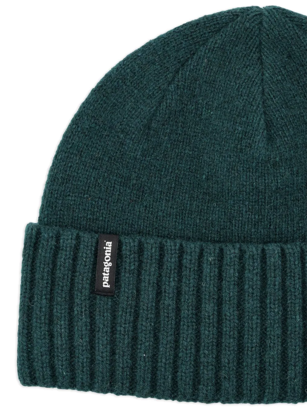 Patagonia Brodeo ribgebreide muts Groen