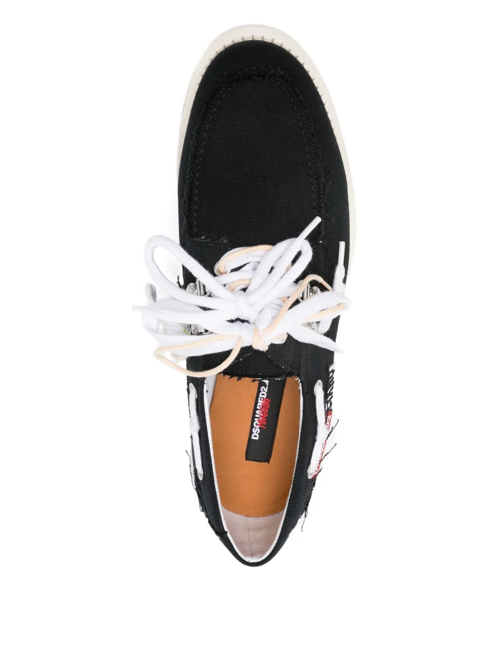 DSQUARED2 DSQUARED X MAGLIANO BOAT SHOES CANVAS Black