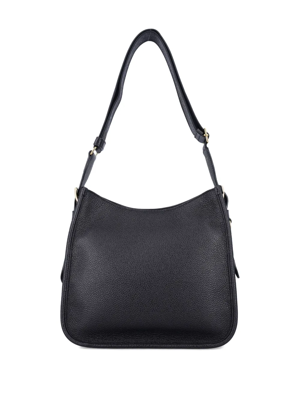 Prada Medium leren schoudertas met gesp - Zwart