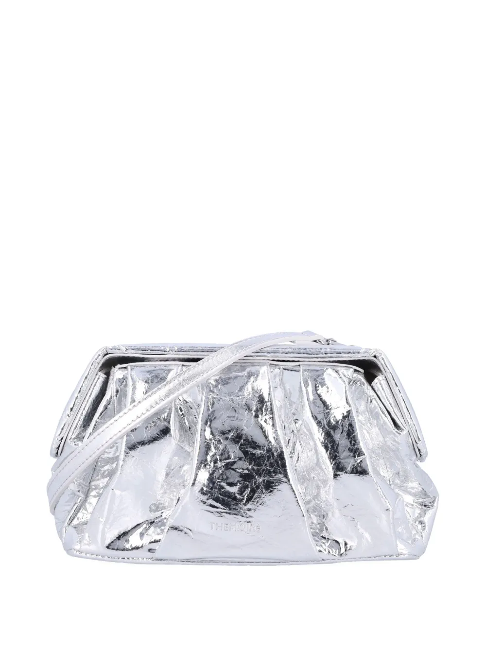 Themoirè Afrodite pleated metallic-effect clutch bag | Image 1