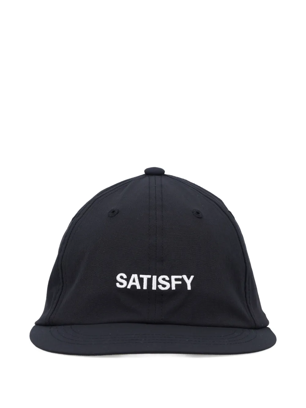 Satisfy embroidered-logo running cap - Nero