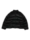 Balenciaga logo-pattern quilted jacket - Black