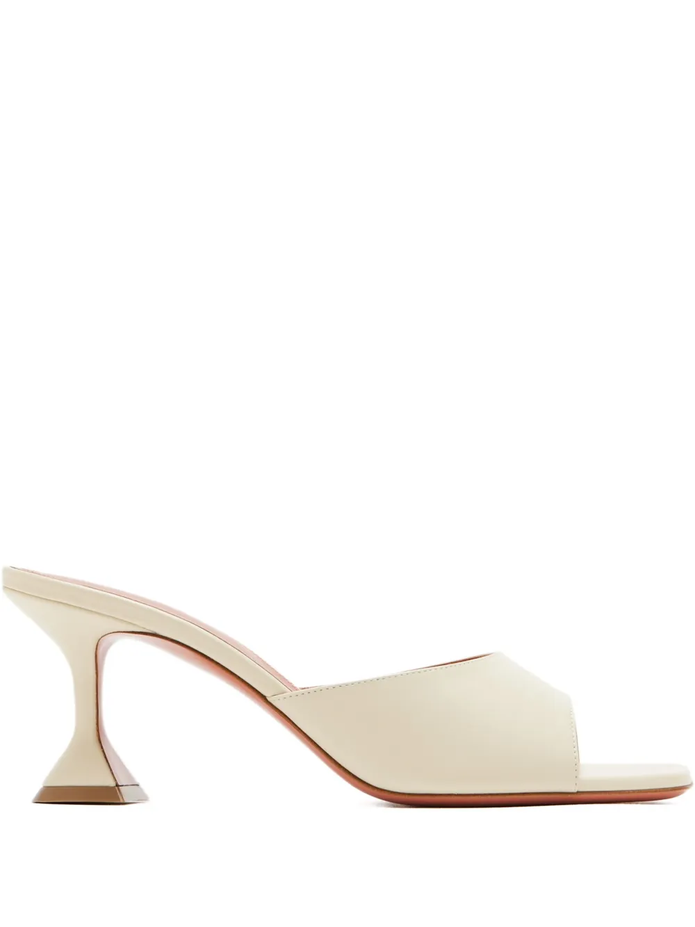 Amina Muaddi 70mm Lupita sandals White
