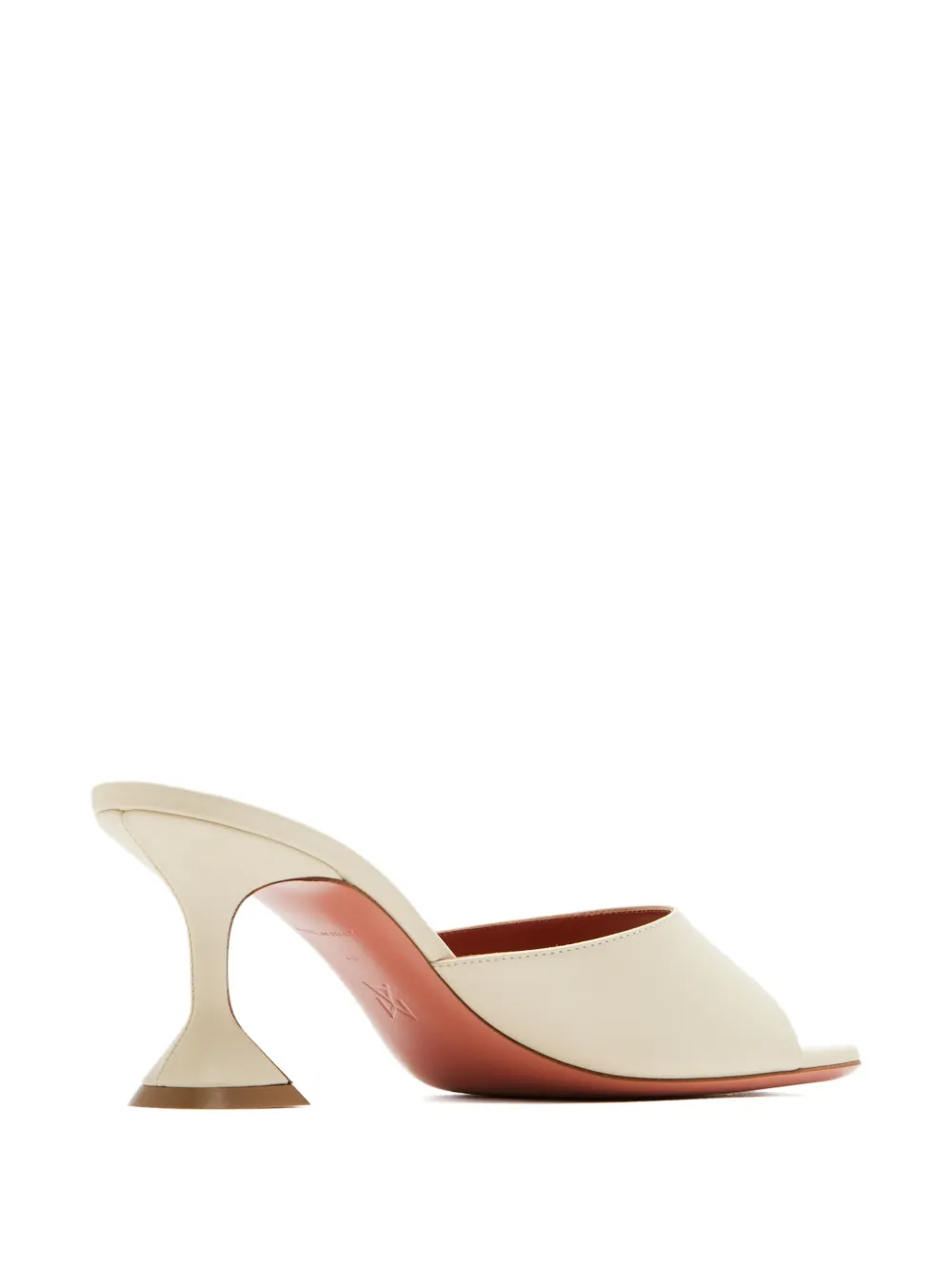 Amina Muaddi 70 mm Lupita sandalen Wit