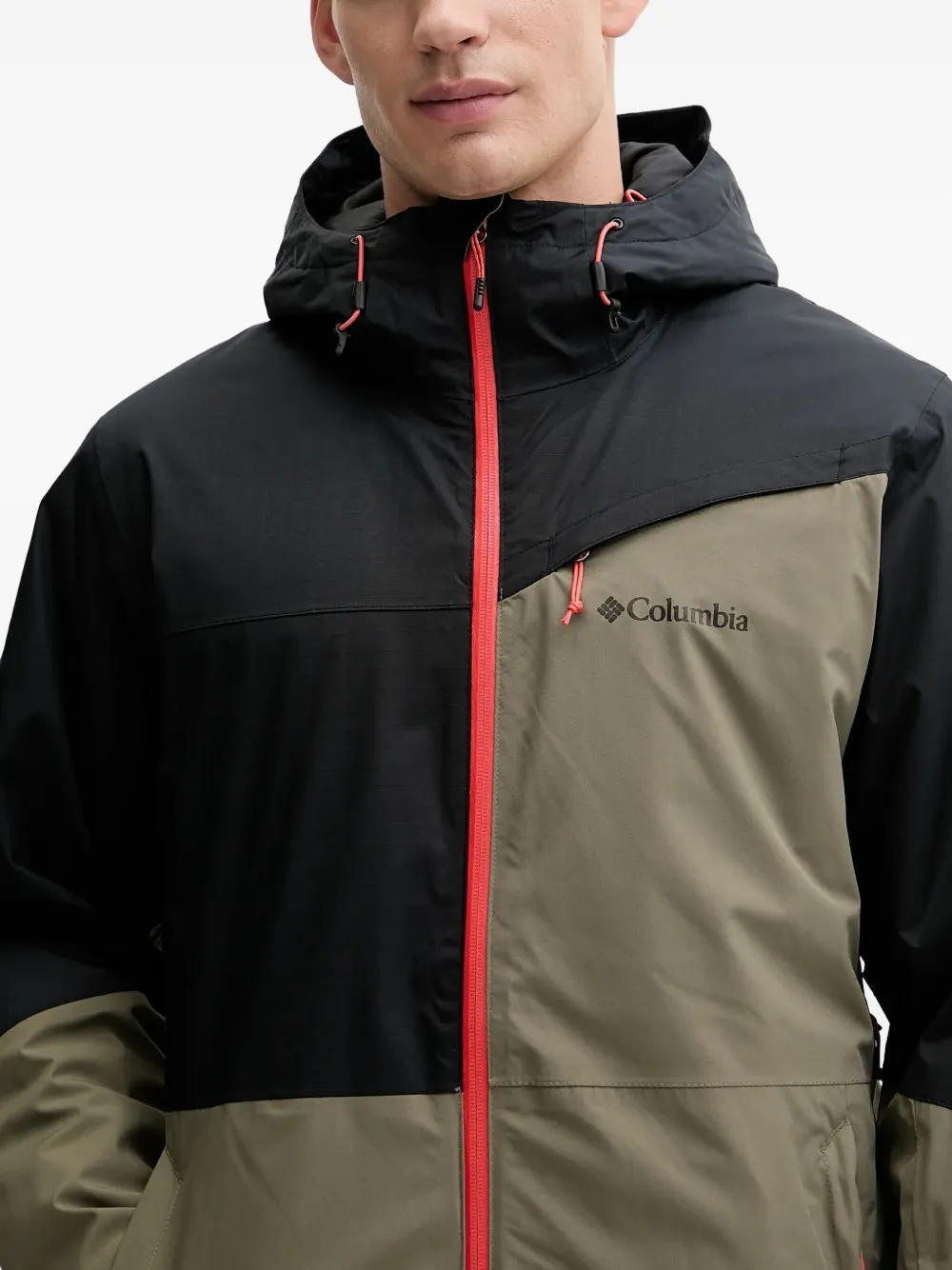 Columbia Ski-jack met capuchon en ritssluiting Zwart