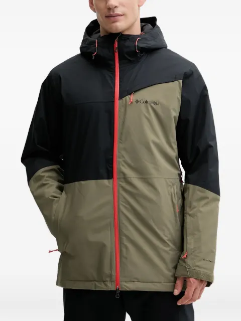 Columbia hooded zip-fastening ski jacket