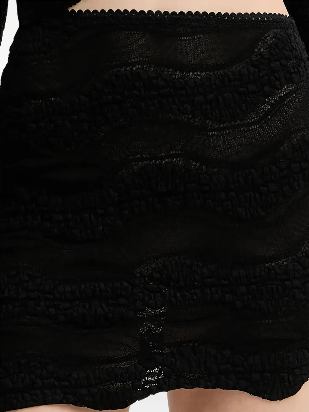Charo Ruiz Ibiza Asymmetrische mini-rok Zwart