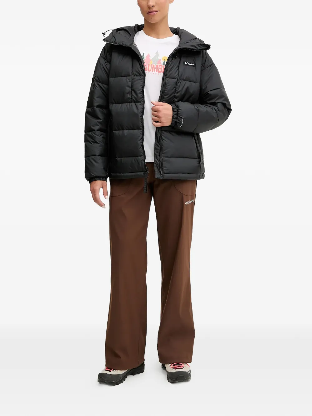 Columbia Pike Lake™ III hooded padded jacket - Zwart