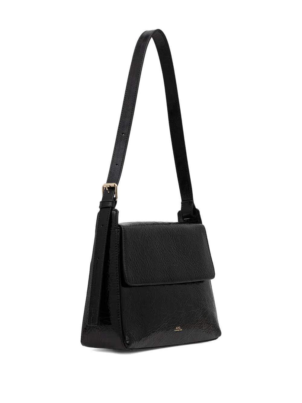 A.P.C. Virginie logo-detail shoulder bag - Zwart