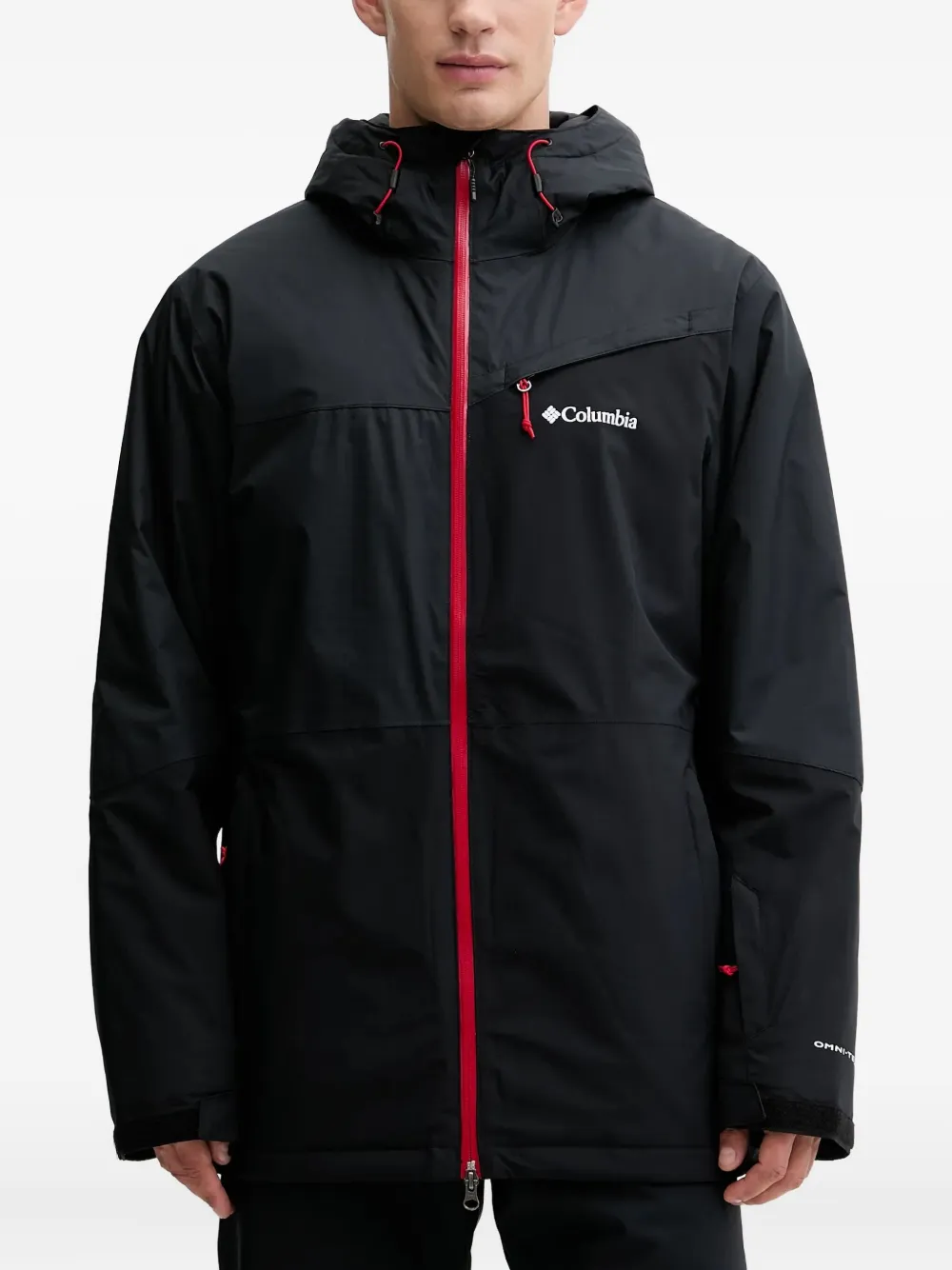 Columbia chamarra para nieve con capucha y cierre | negro | Image 1