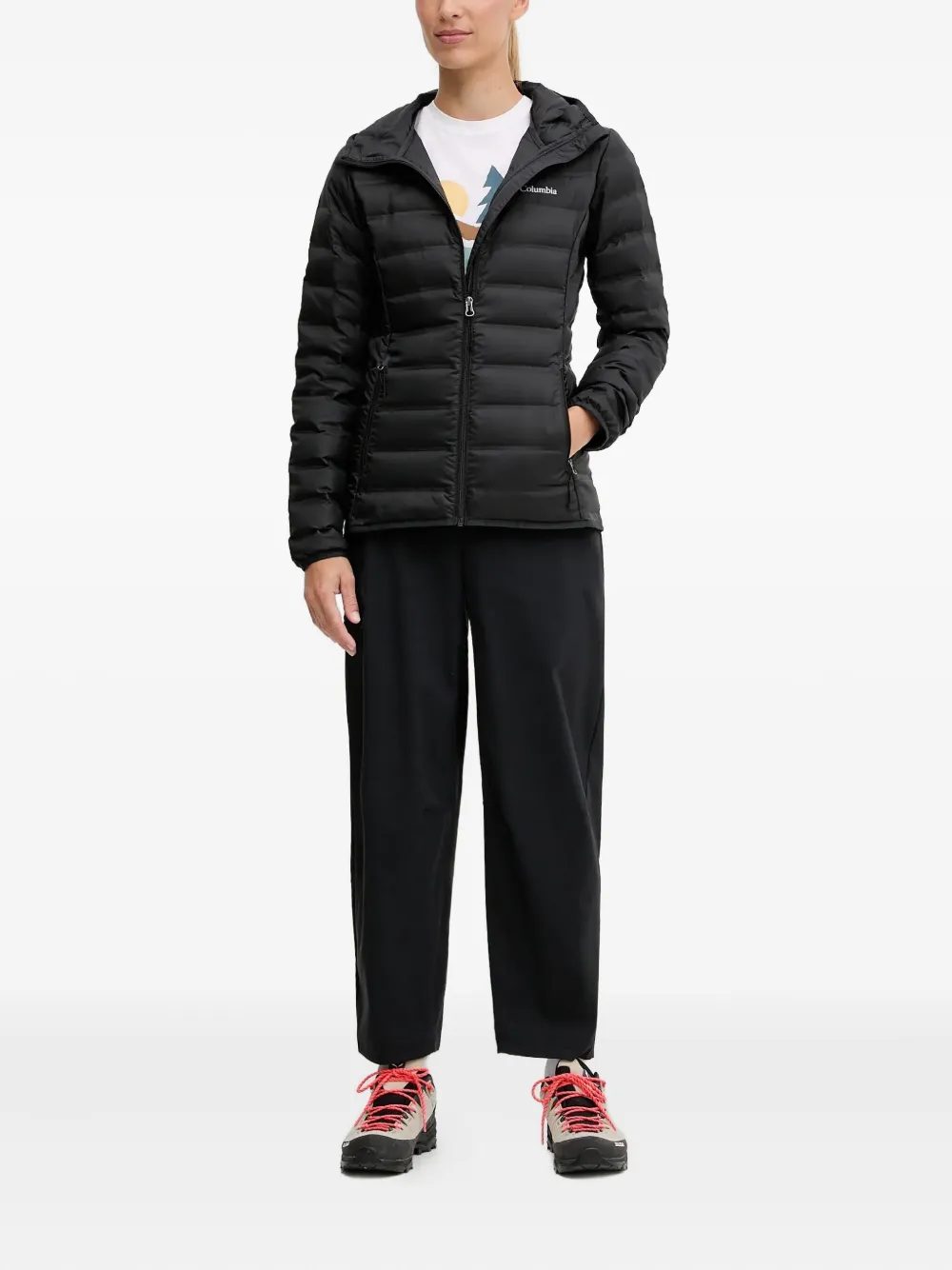 Columbia Lake 22™ Ii Hooded Quilted Jacket In Black