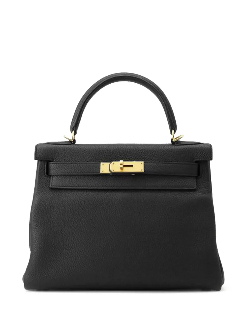 Hermès Pre-Owned 2020 Togo Kelly II Retourne 28 satchel | Black | Image 1