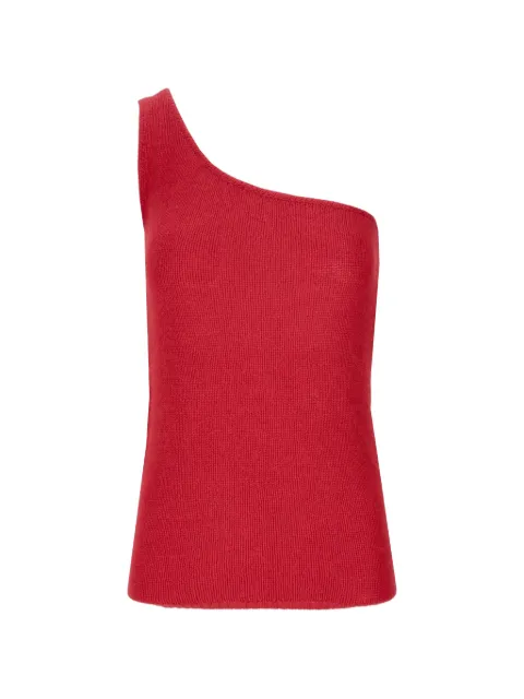 LA ROSE one-shoulder knitted top