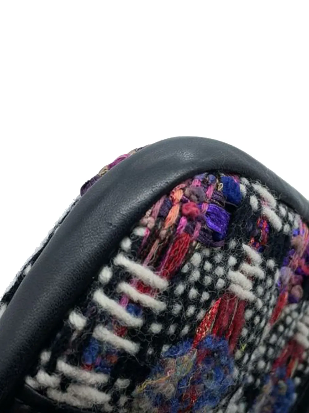CHANEL Pre-Owned 2016-2017 Small Tweed and Lambskin Girl Clutch on Chain crossbody bag | Pre-Owned | Image 2