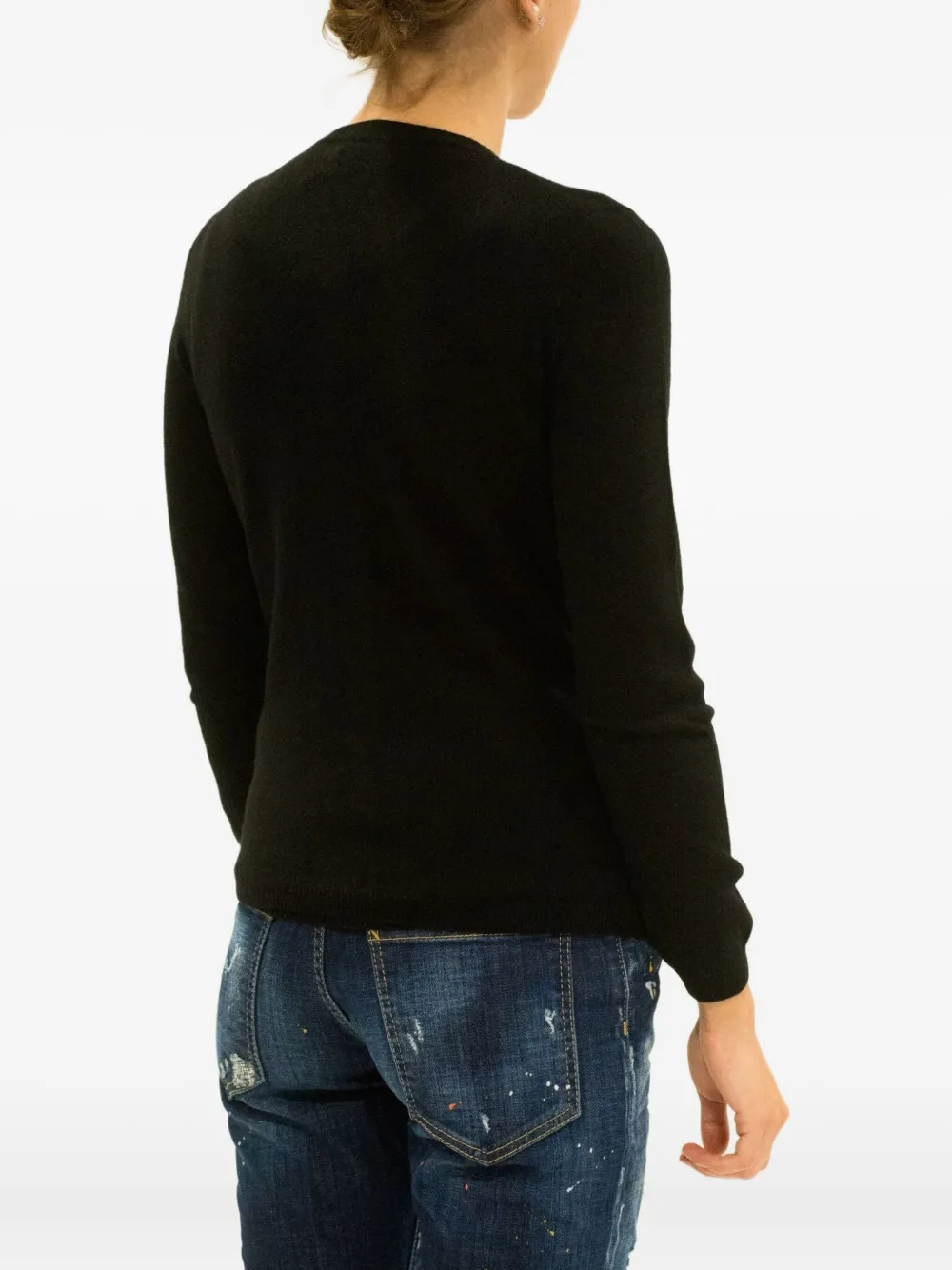 LA ROSE Kasjmier vest Zwart