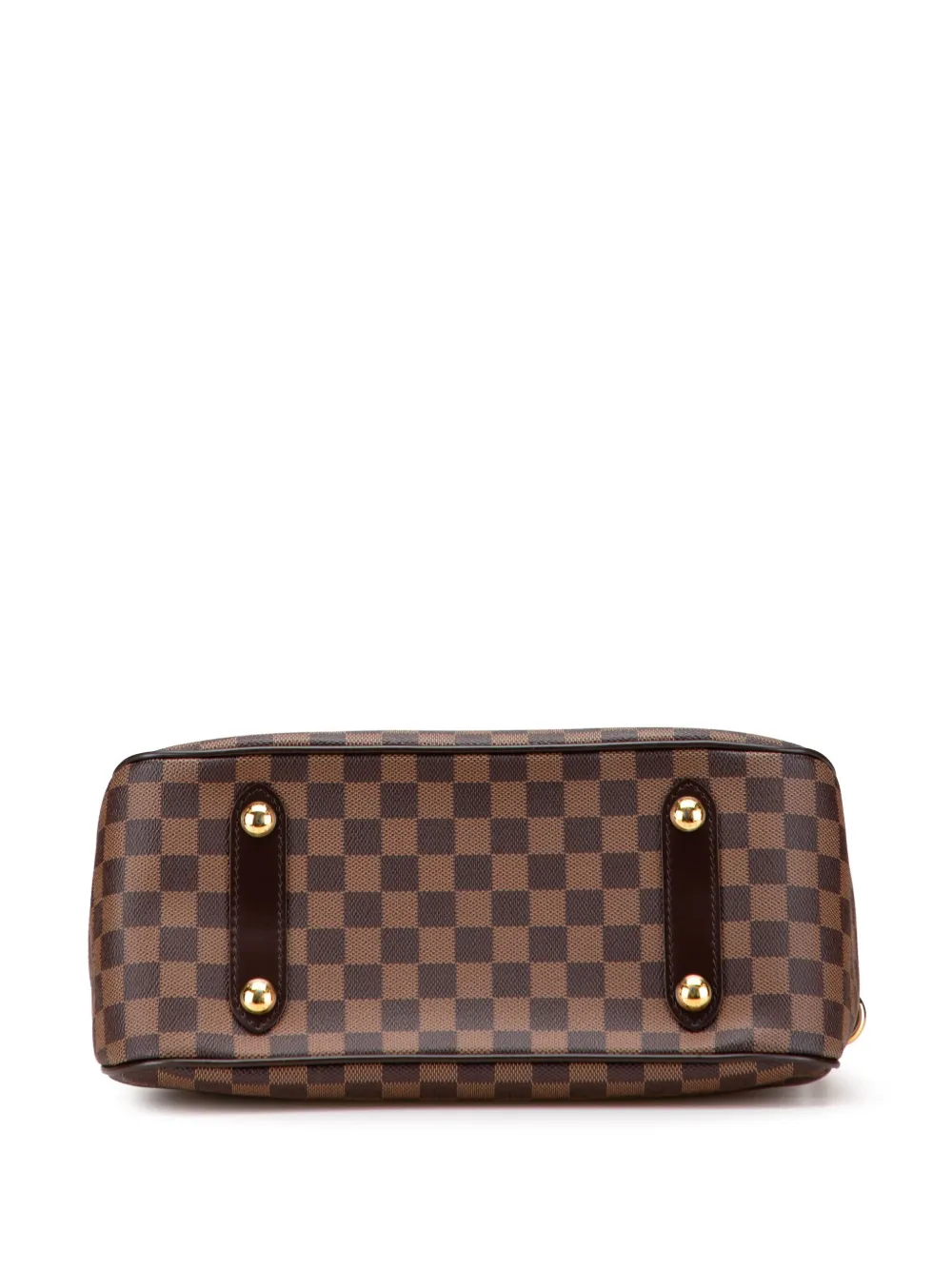Pre-owned Louis Vuitton 2012 Damier Ebene Cabas Rosebery Satchel In Brown