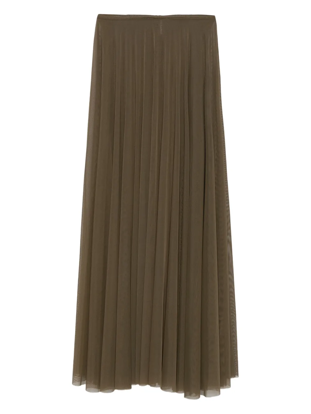 Norma Kamali pleated mesh skirt | Brown | Image 1