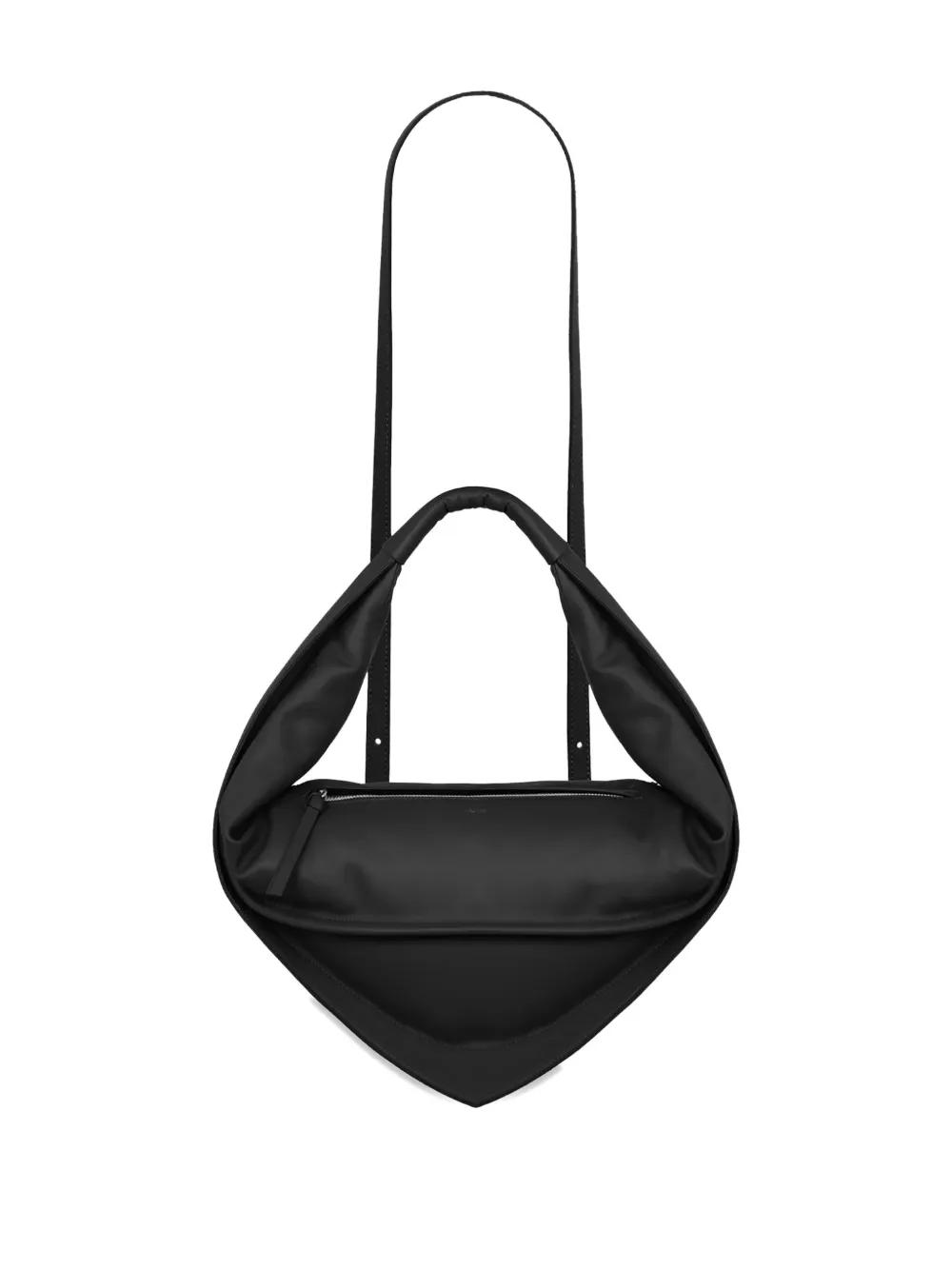 FEDERICO CINA padded smooth grain tote bag - Zwart