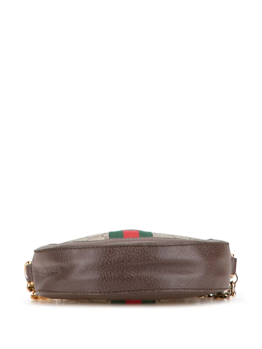 Pre-owned Gucci 2016-2025 Mini Gg Supreme Round Ophidia Crossbody Bag In Brown