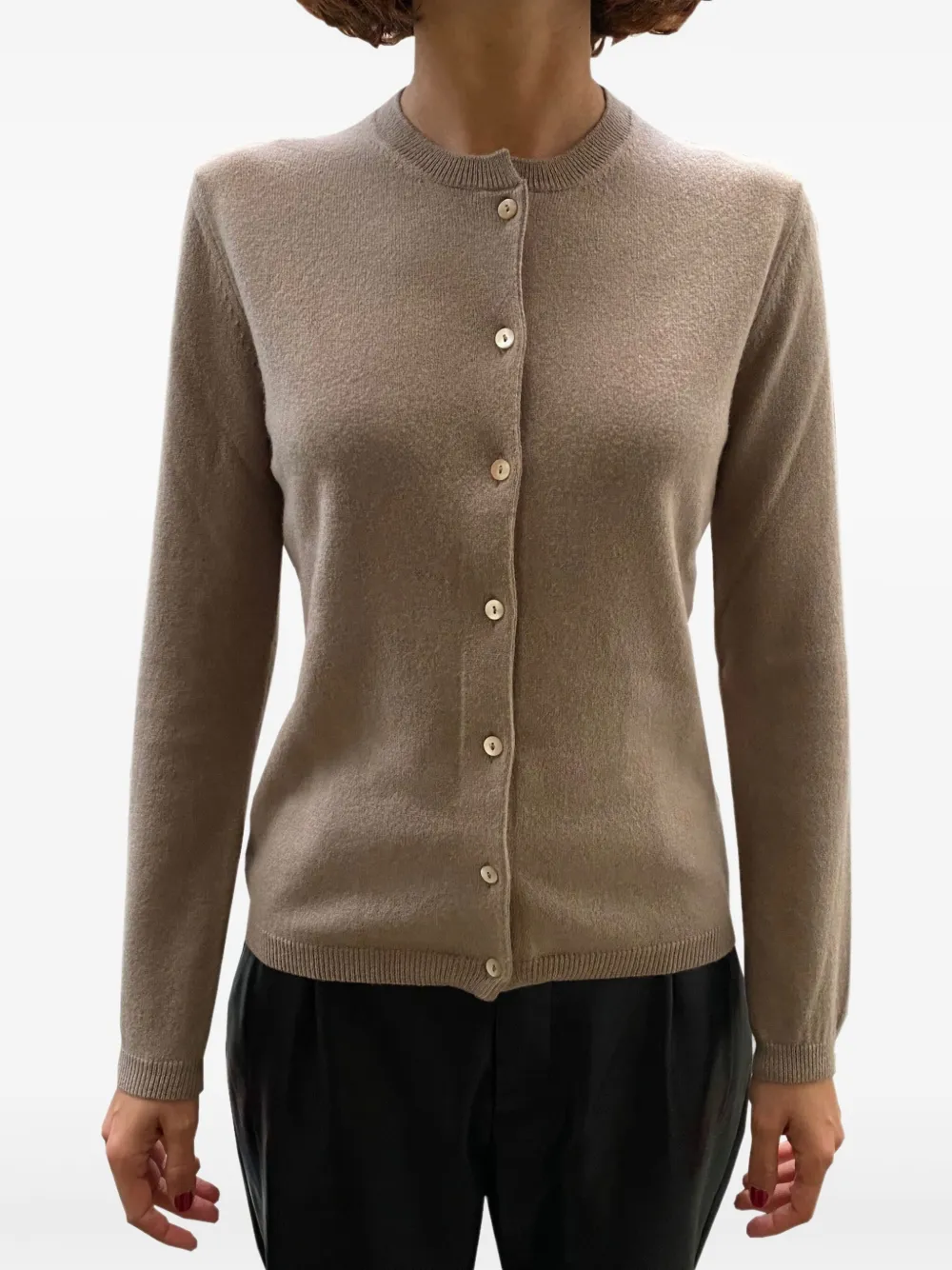 LA ROSE cashmere cardigan - Marrone