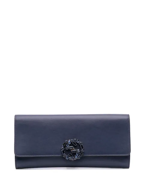 Gucci Pre-Owned 2016-2025 Calfskin Crystals Broadway clutch bag