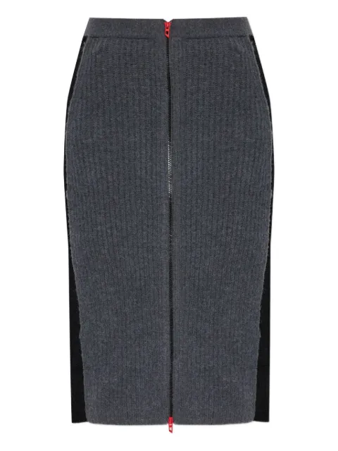 Diesel M-Lousi ribbed panelled midi skirt
