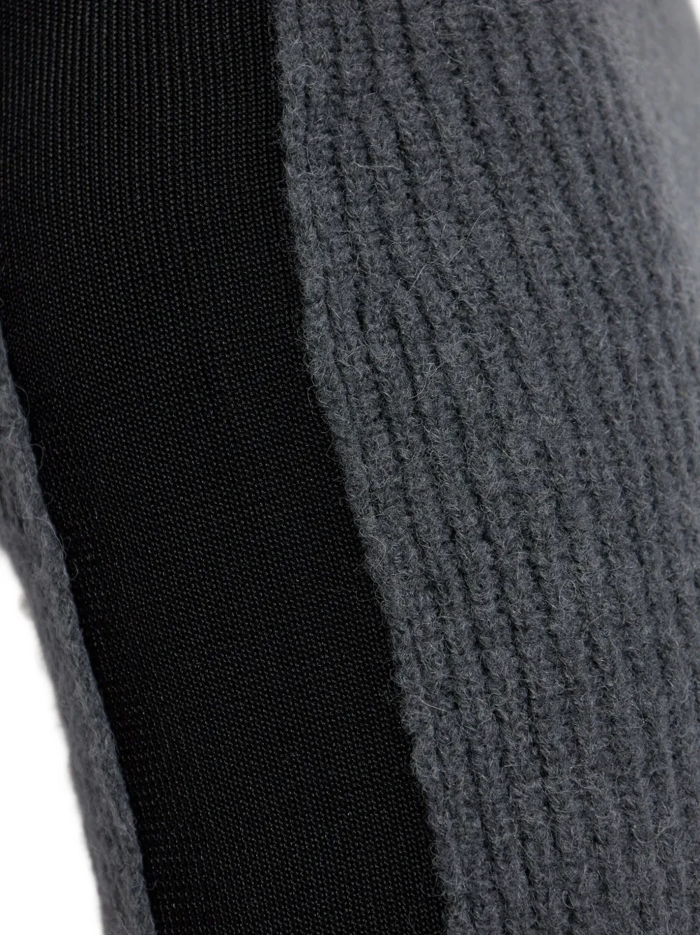 Diesel M-Lousi geribbelde midi-rok met vlakken Grijs