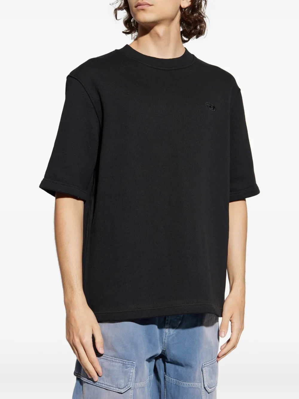 Diesel S-Col-T1 T-shirt Zwart