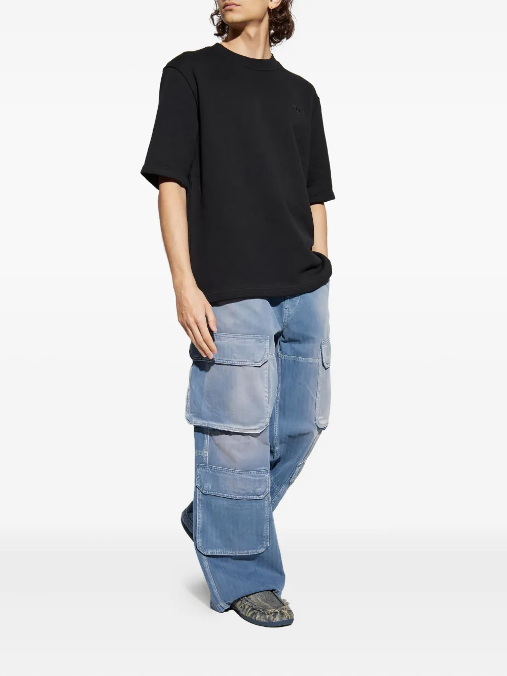 Diesel S-Col-T1 T-shirt - Zwart