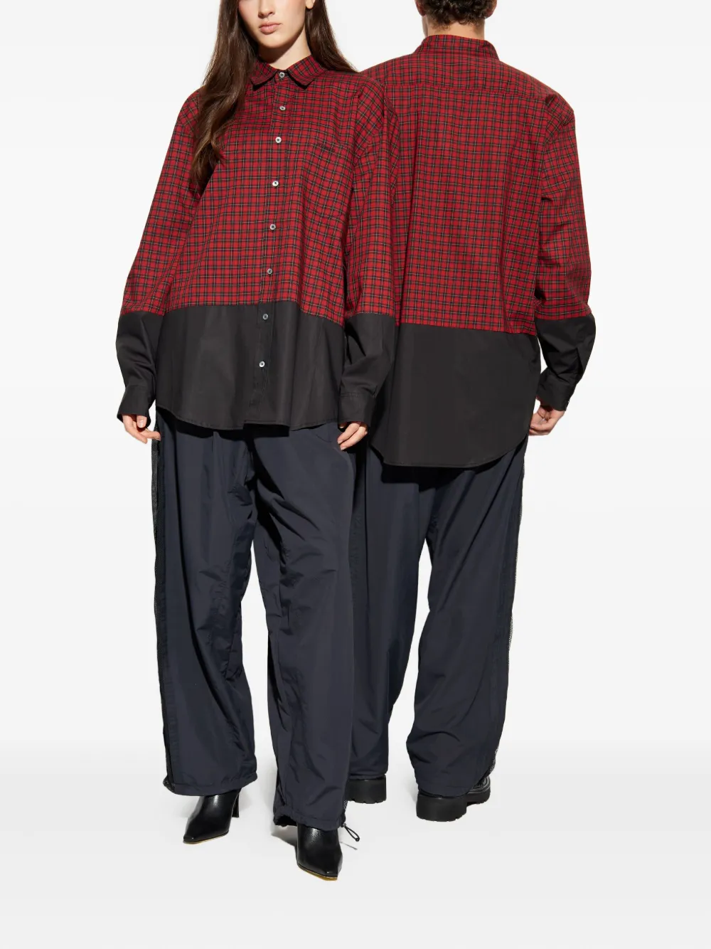 VETEMENTS checked two-tone shirt | Women | Image 2