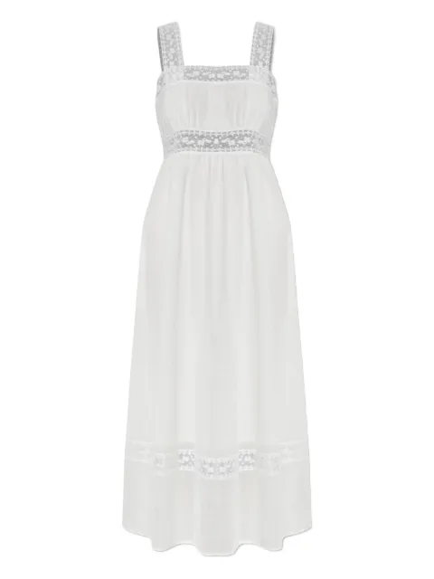 Posse lace-insert midi dress