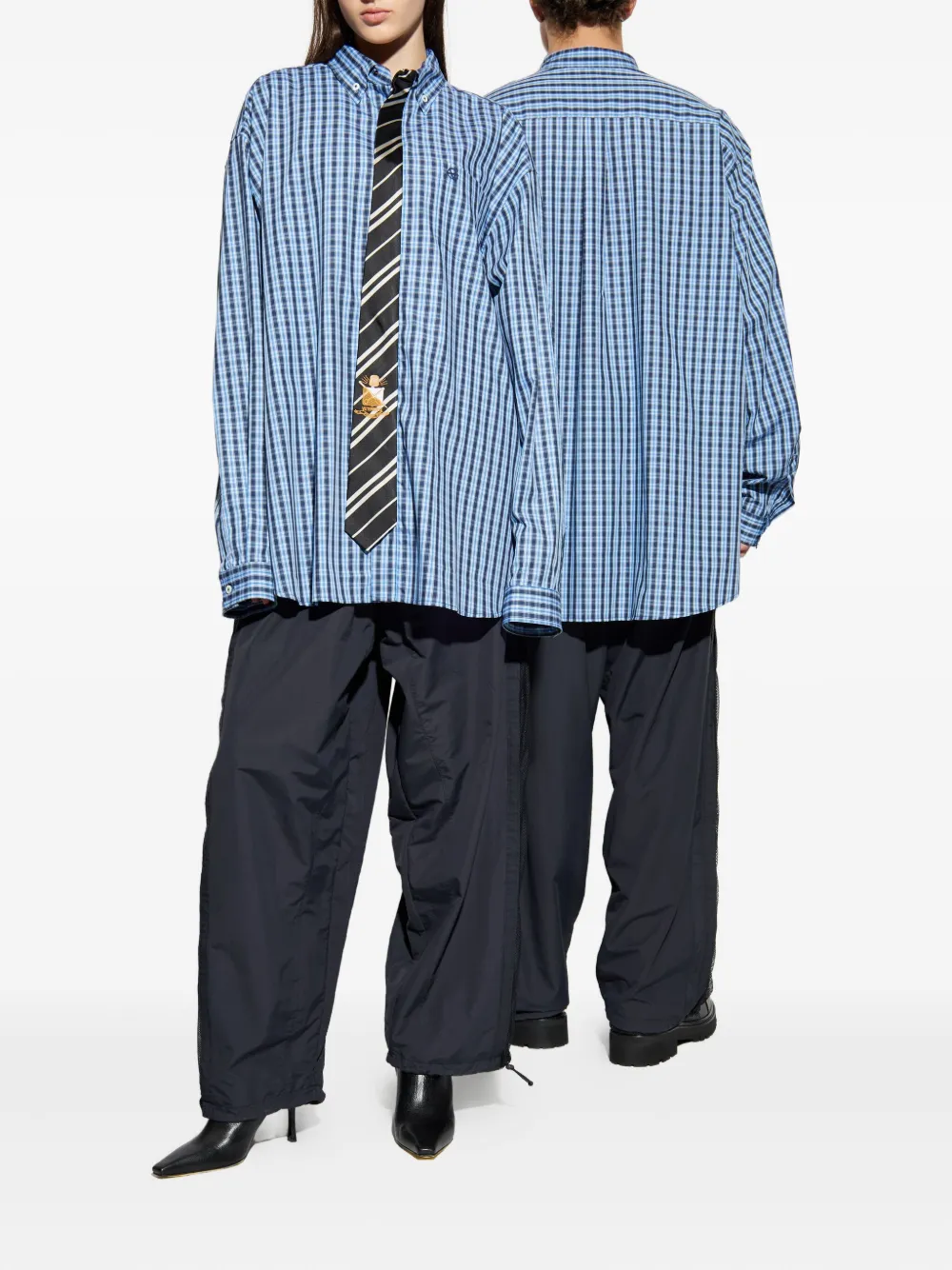 VETEMENTS checked cotton shirt | Women | Image 2