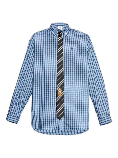 VETEMENTS checked cotton shirt