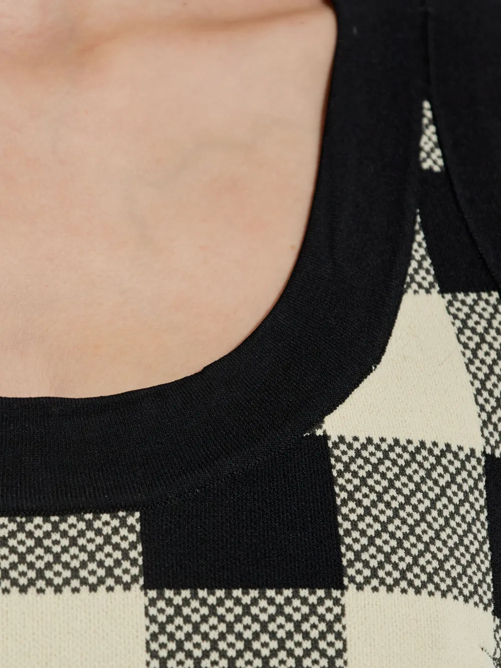 Posse Mouwloze top met gingham ruit HERITAGE PLAID