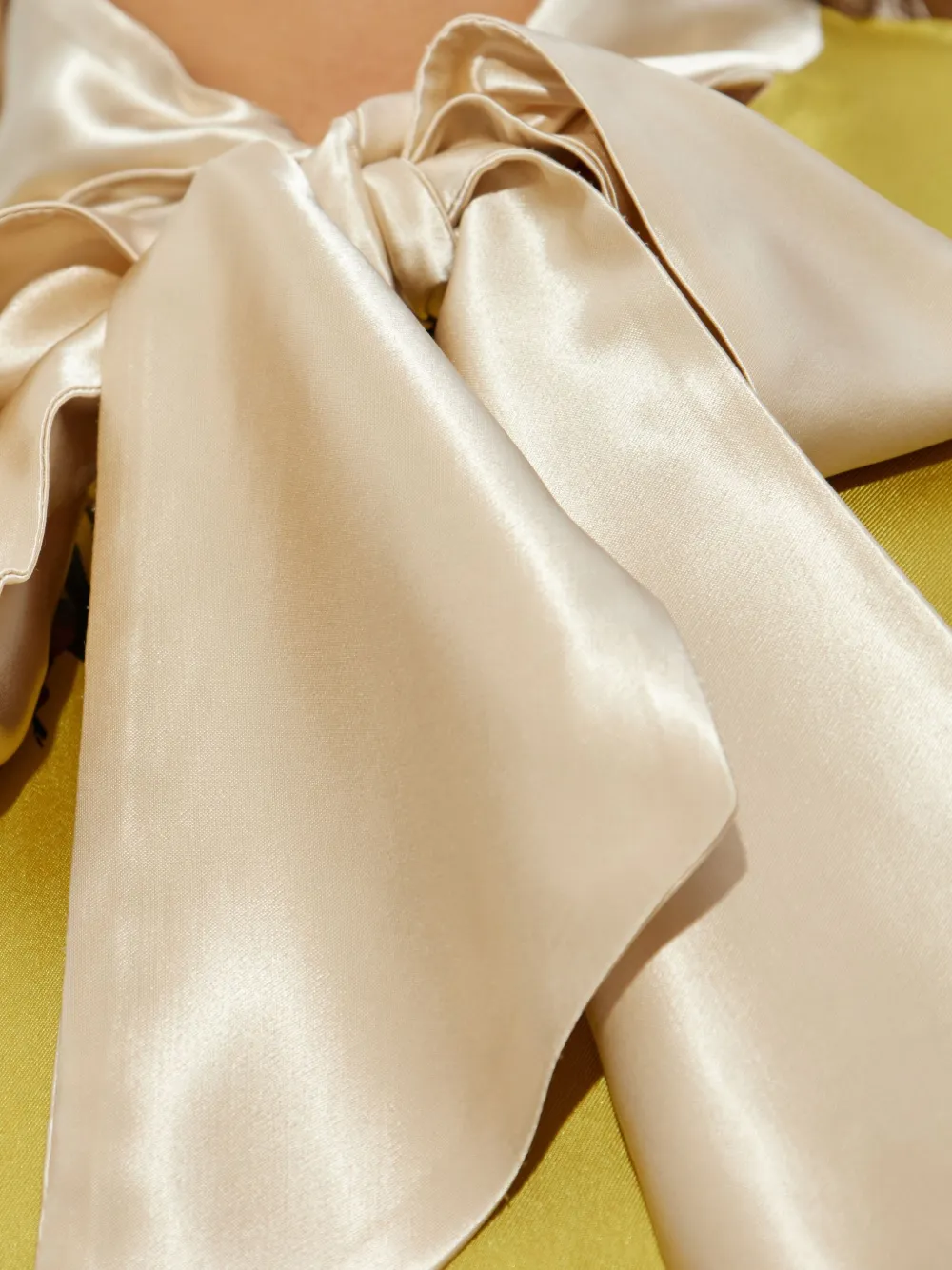 Marni Yellow Silk Twill Shirt With Tulip Print In Yellow
