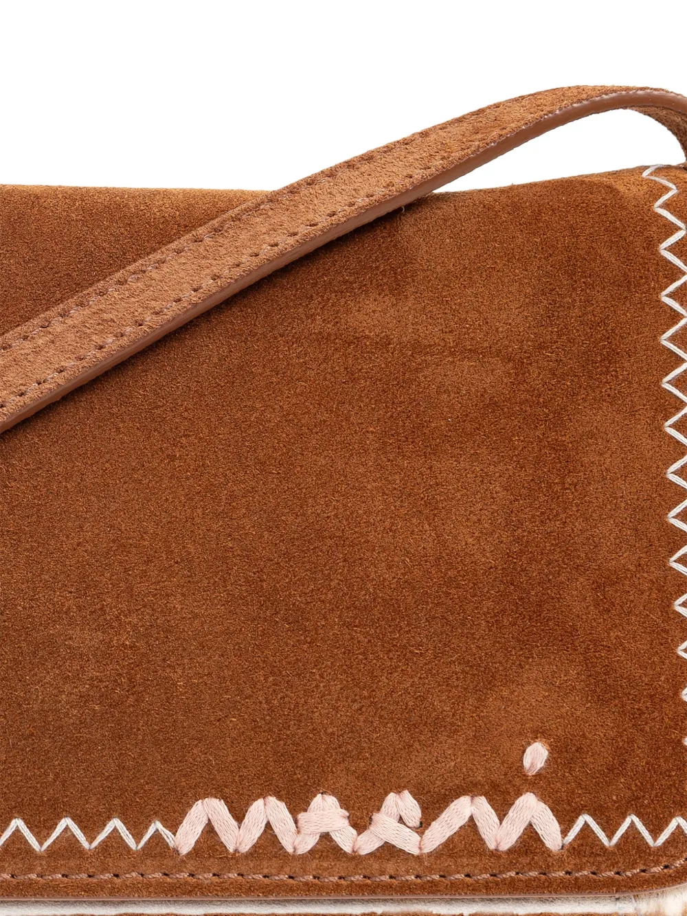 Marni Moca Small Shoulder Bag In Brown