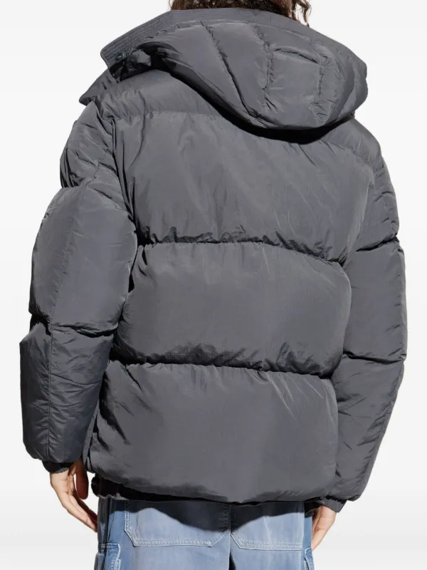 Diesel W-Rolfys Hooded Puffer Jacket | Grey | FARFETCH