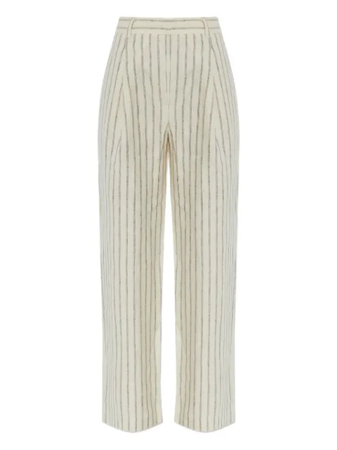 Posse pinstripe pleated trousers