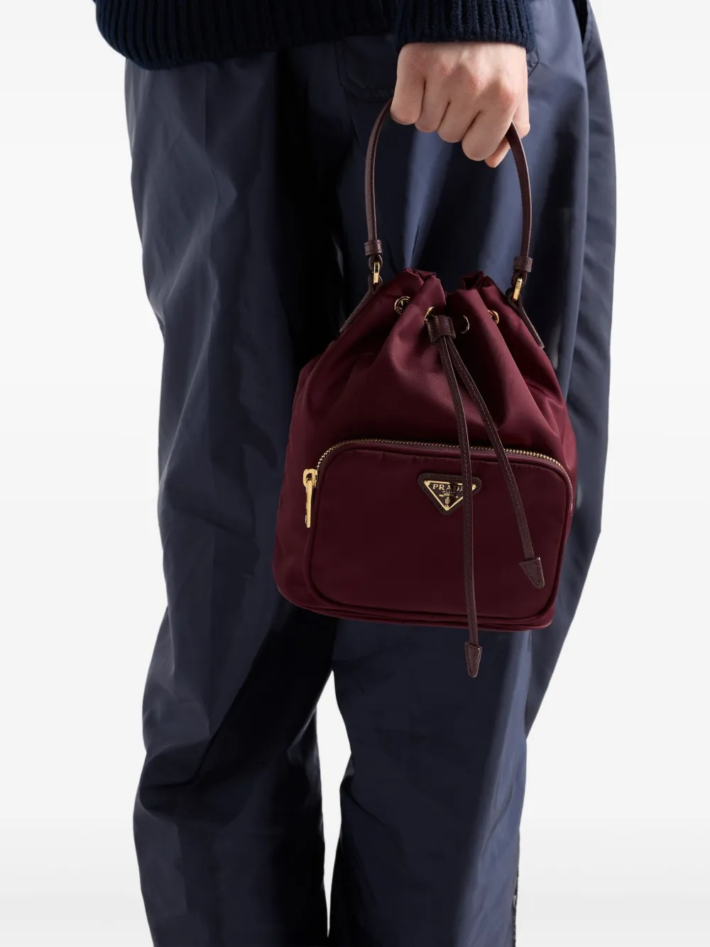 Prada triangle-logo bucket bag | Image 2