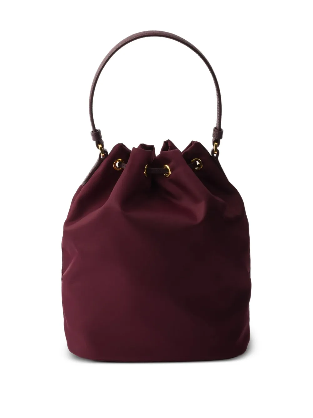 Prada Bucket-tas met logo Rood