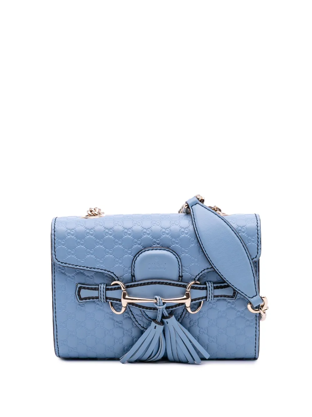 Gucci Pre-Owned 2016-2025 Mini Microguccissima Emily crossbody bag | Blue | Image 1