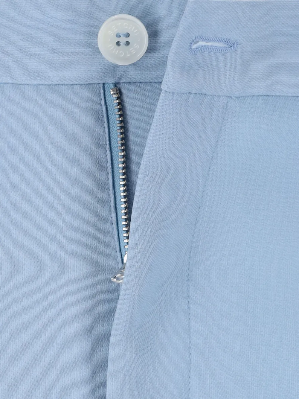 Setchu Button-fastening Pocket Trousers In Blue