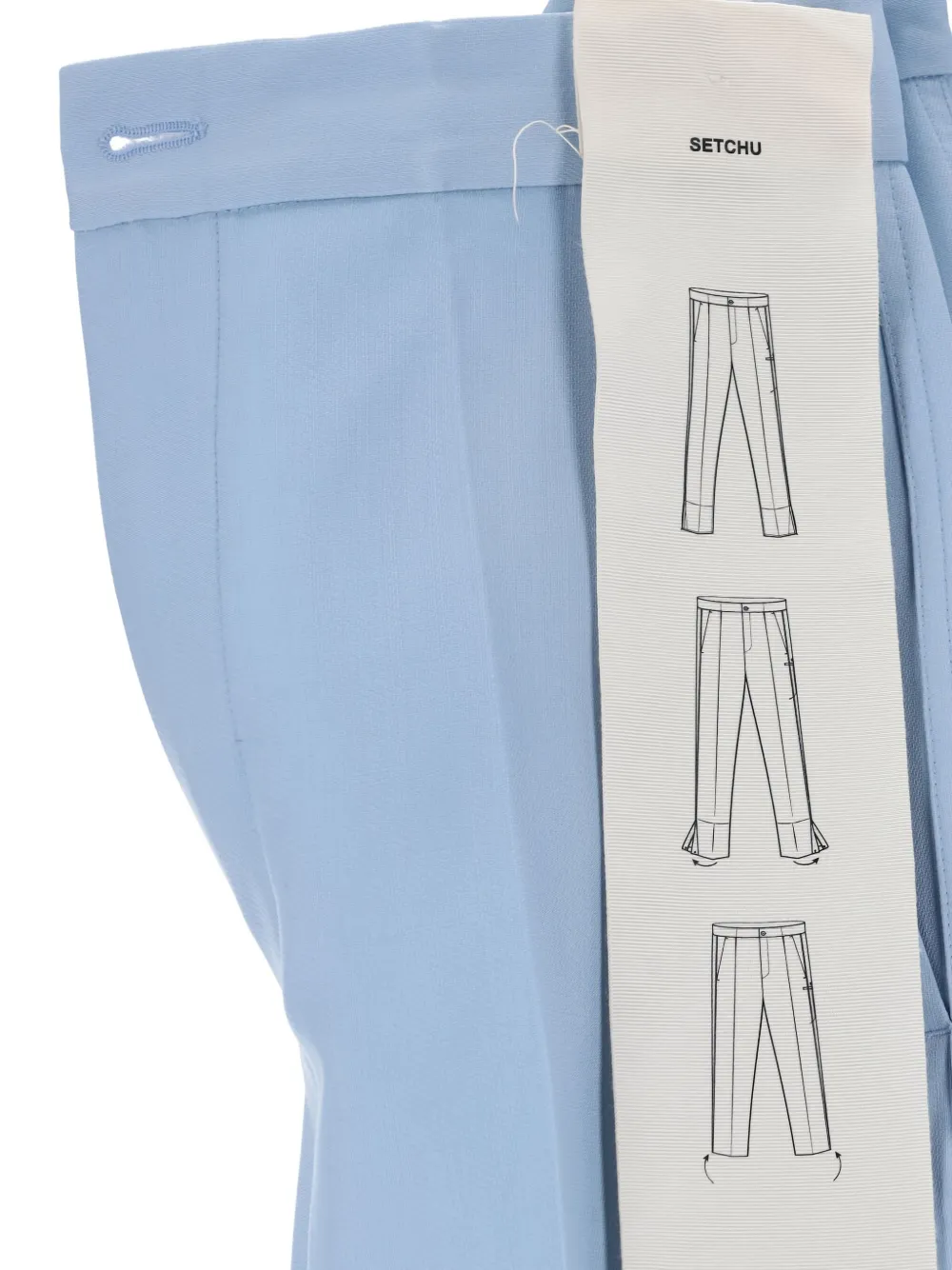 Setchu Button-fastening Pocket Trousers In Blue