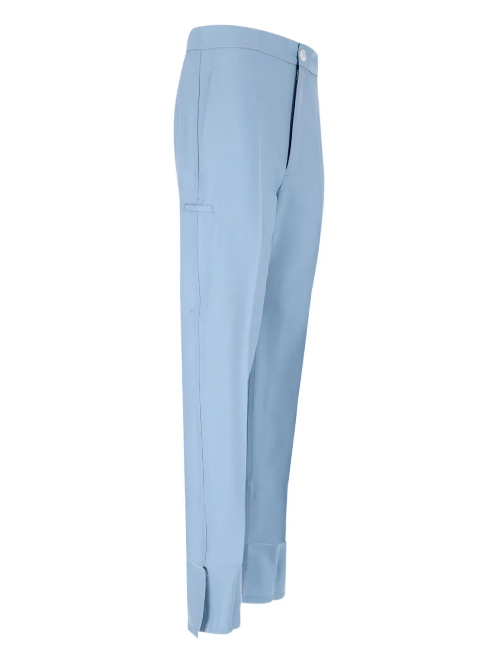 Setchu Button-fastening Pocket Trousers In Blue