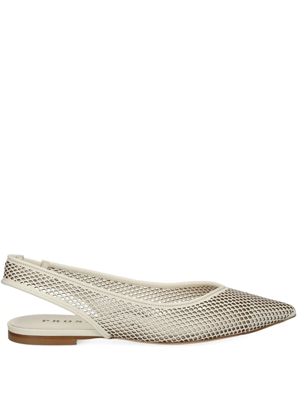 Prosperine Mesh Slingback Flat Pumps In Multi