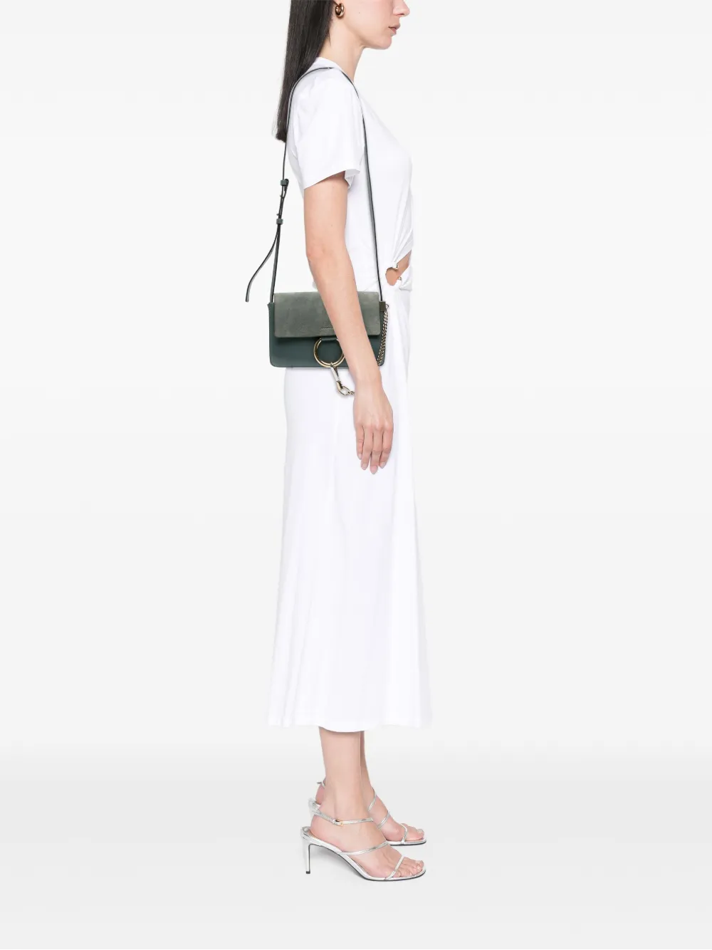 Chloé Pre-Owned 2017 Small Suede and Calfskin Faye crossbody bag | Pre-Owned | Image 2